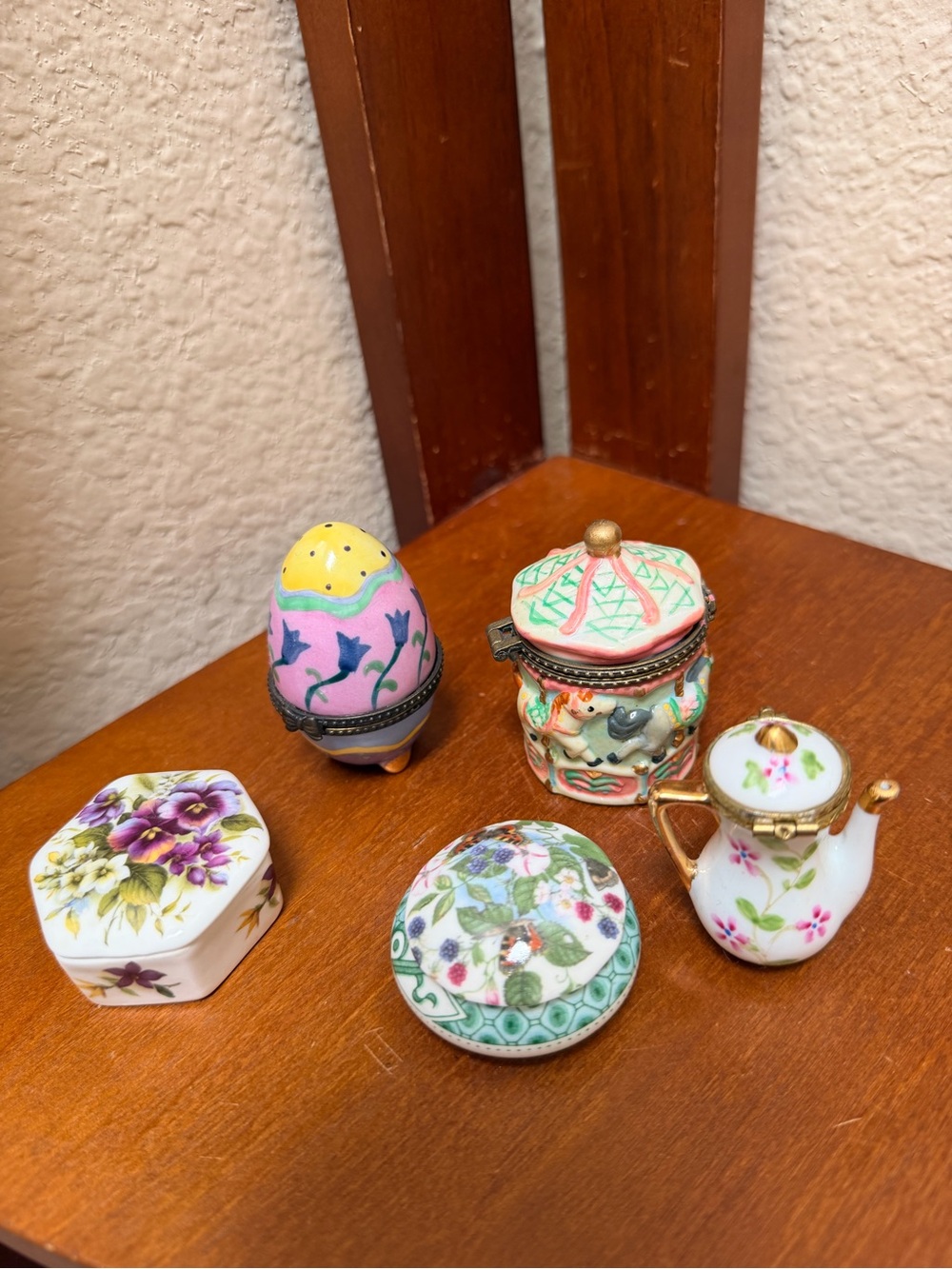 Vintage Trinket Set of Five